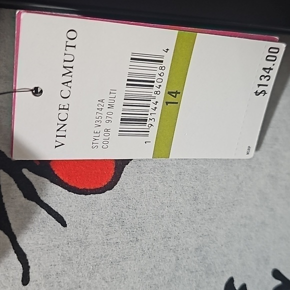 Vince Camuto Floral Long Sleeve Open Back Swimsuit Plus Size 14 NWT - Picture 3 of 8